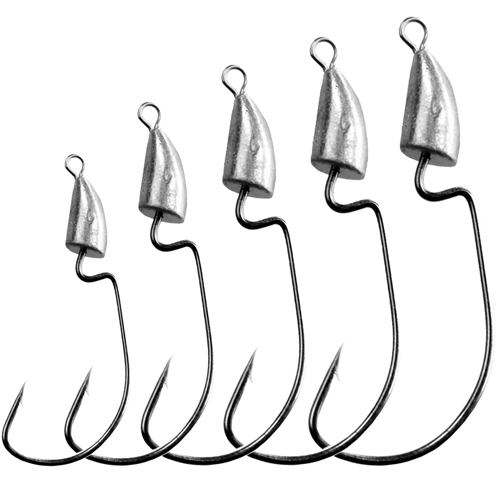 Fishing Hook Weedless - THKFISH 10 adet Krank Jig Kafa